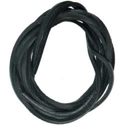 115cm Leather Laces - Black