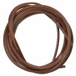 115cm Leather Laces - Brown 